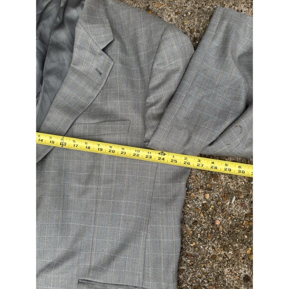 Burberry Sports Coat Men's Jacket Size 54R Plaid Two Button Blazer - Picture 7 of 9